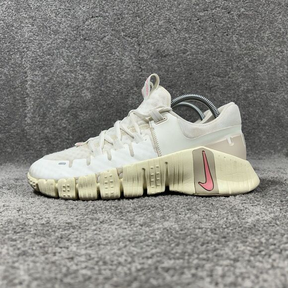 Nike Free Metcon 5 DV3950-100 Women’s Sz 9.5 Sail Sand White Training Shoes Used - Picture 6 of 13